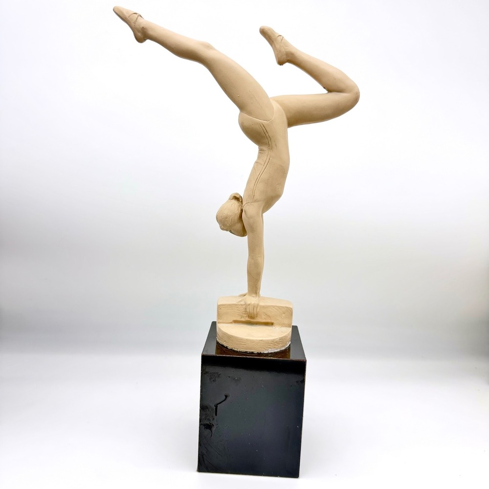 Vintage 1984 Austin Productions Gymnast Balance Beam‎ Sculpture 19"